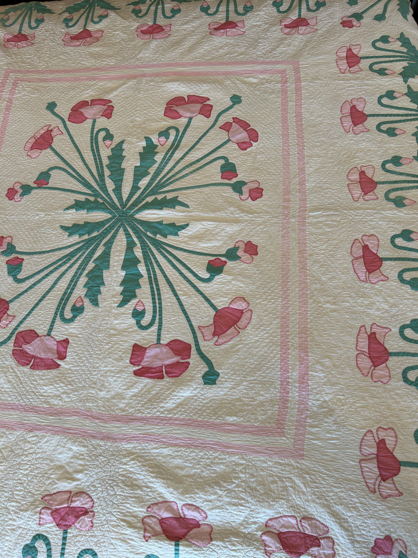 Marie Webster Poppy Quilt | 1930s