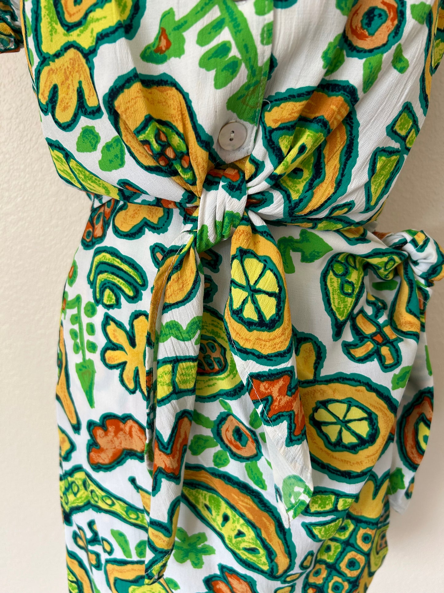 90s Fruit Print Two-Piece Set