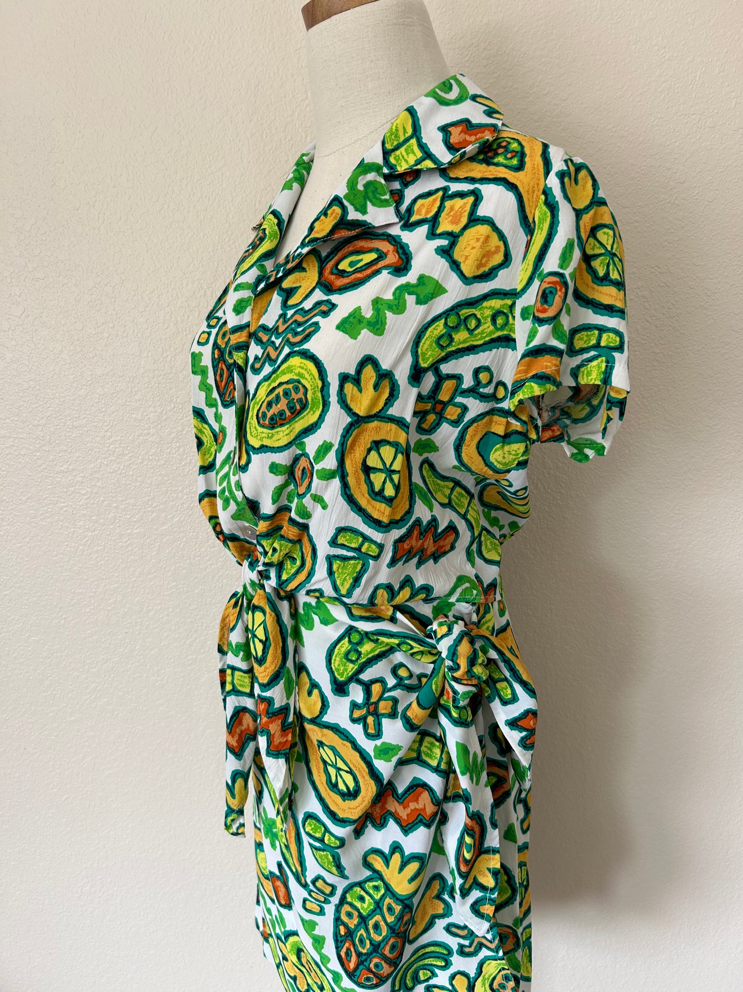 90s Fruit Print Two-Piece Set