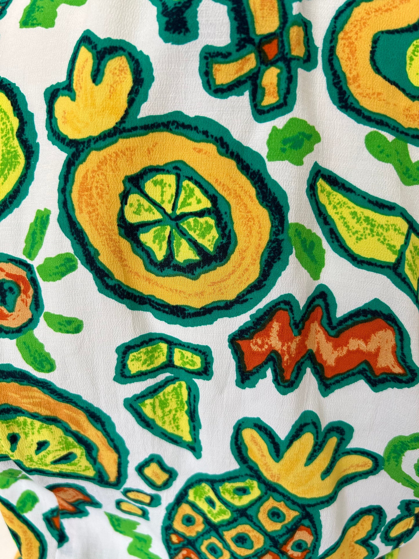90s Fruit Print Two-Piece Set