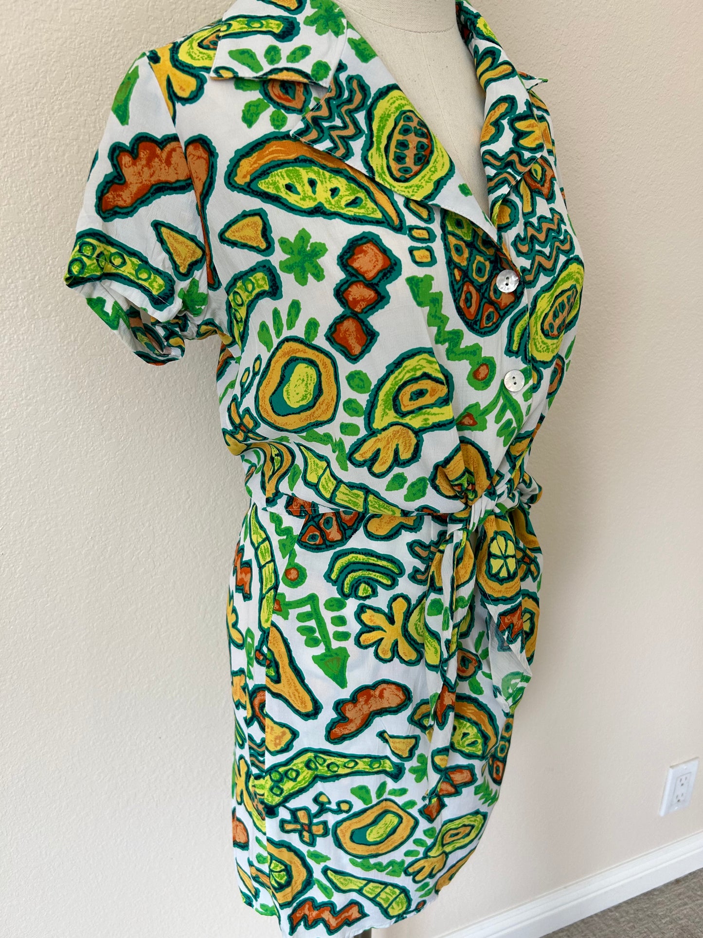 90s Fruit Print Two-Piece Set