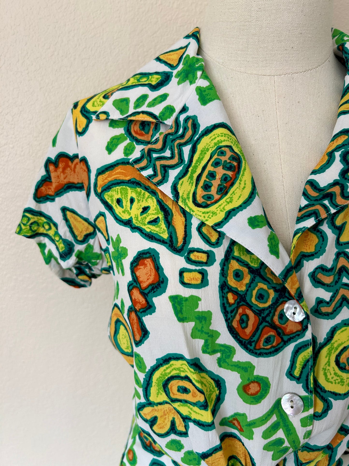90s Fruit Print Two-Piece Set