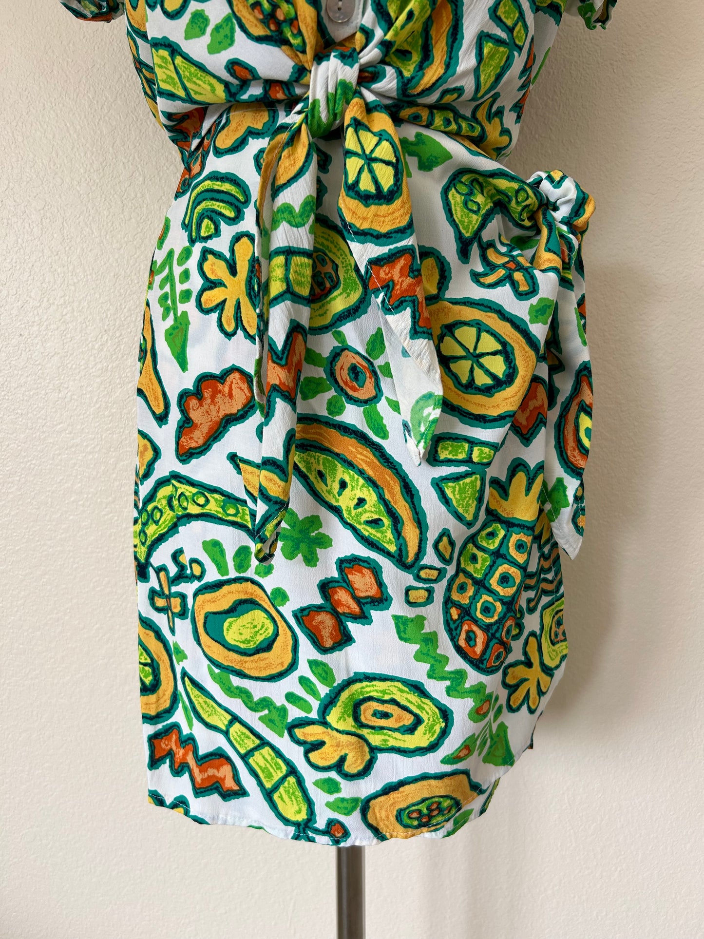 90s Fruit Print Two-Piece Set