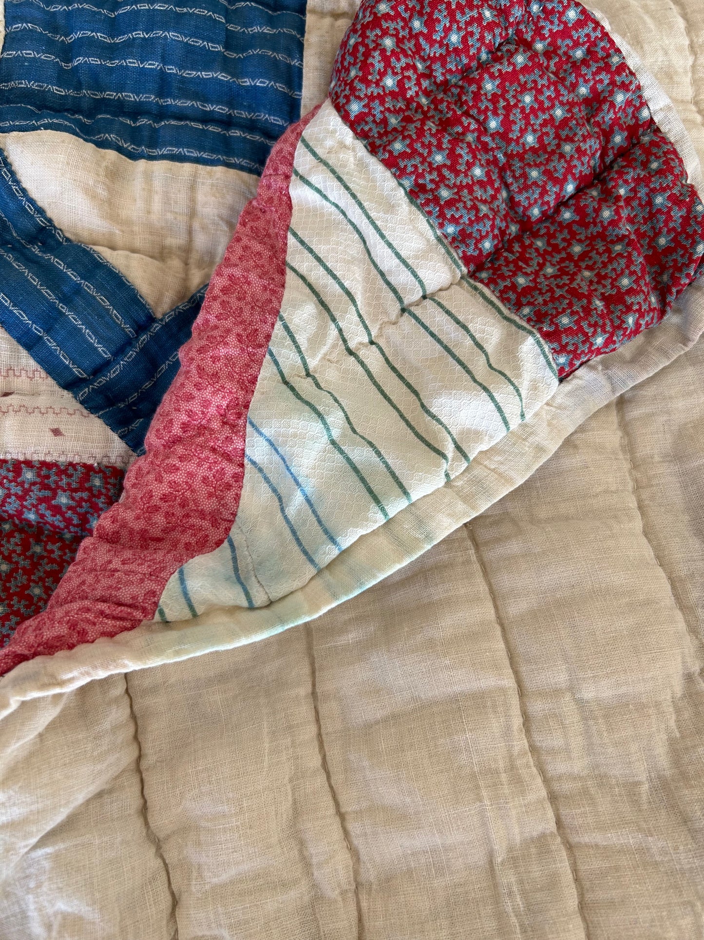 Antique Early 1900s | Squares in Squares Quilt