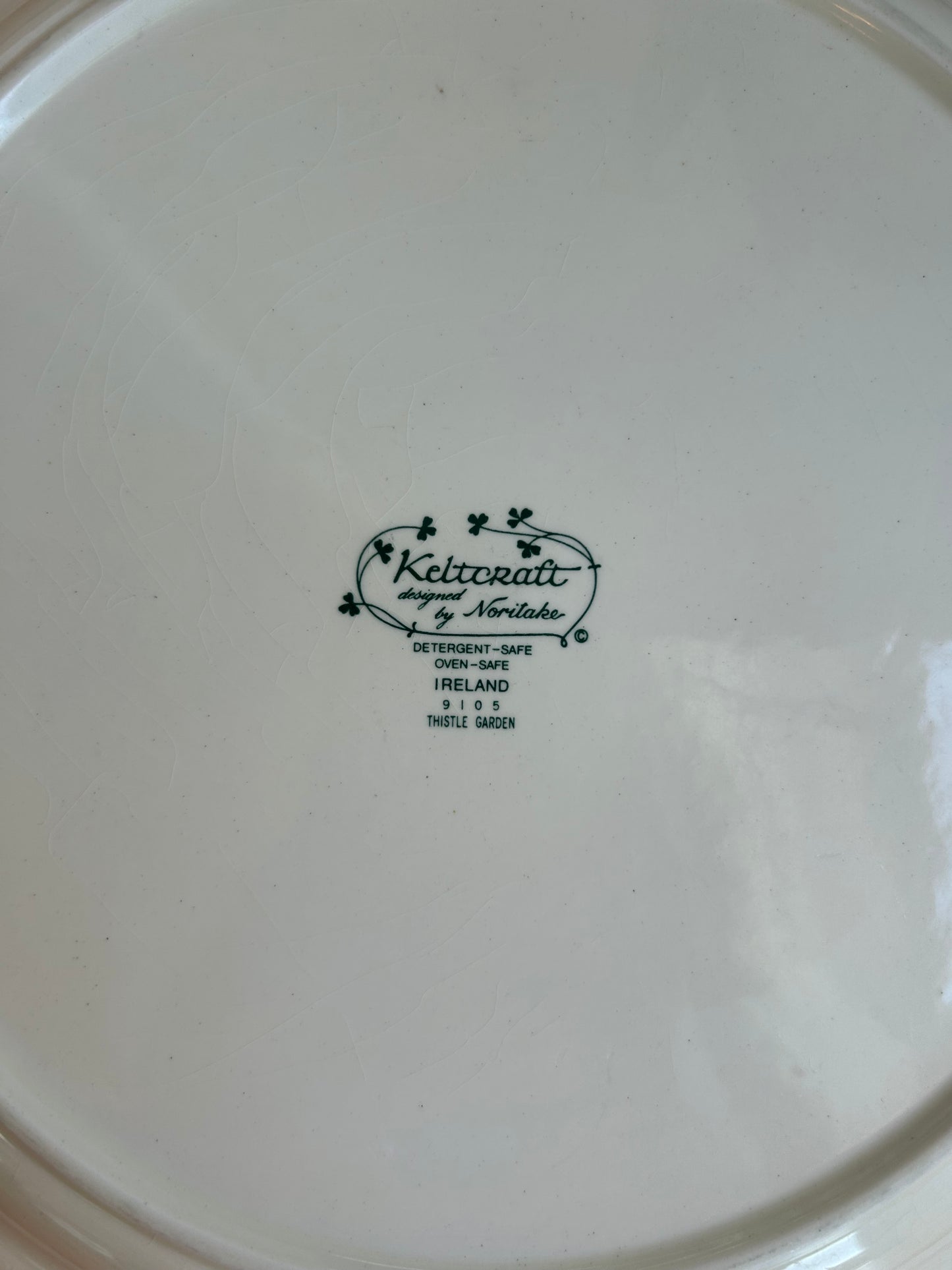 Vintage Keltcraft Thistle Garden Dinner Plate | 1980s