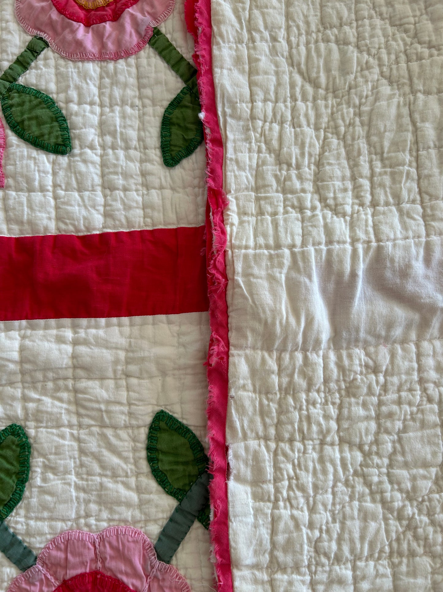 Vintage Rose of Sharon Quilt | 1970s