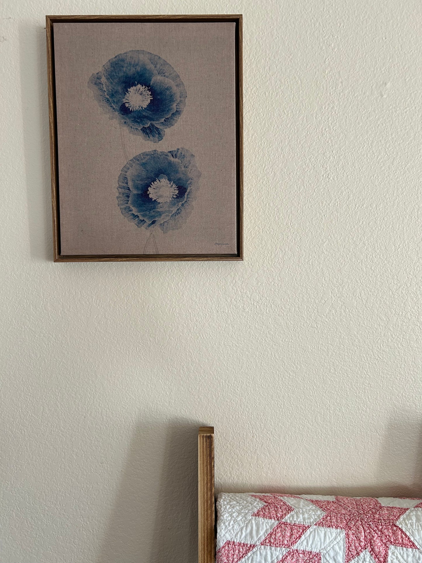 Blue Botanical Painting | Linen Canvas