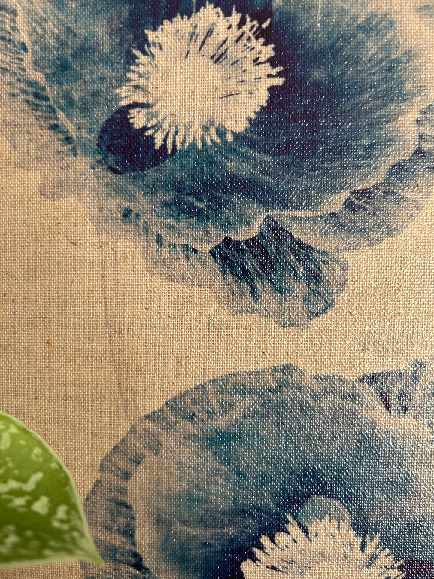 Blue Botanical Painting | Linen Canvas