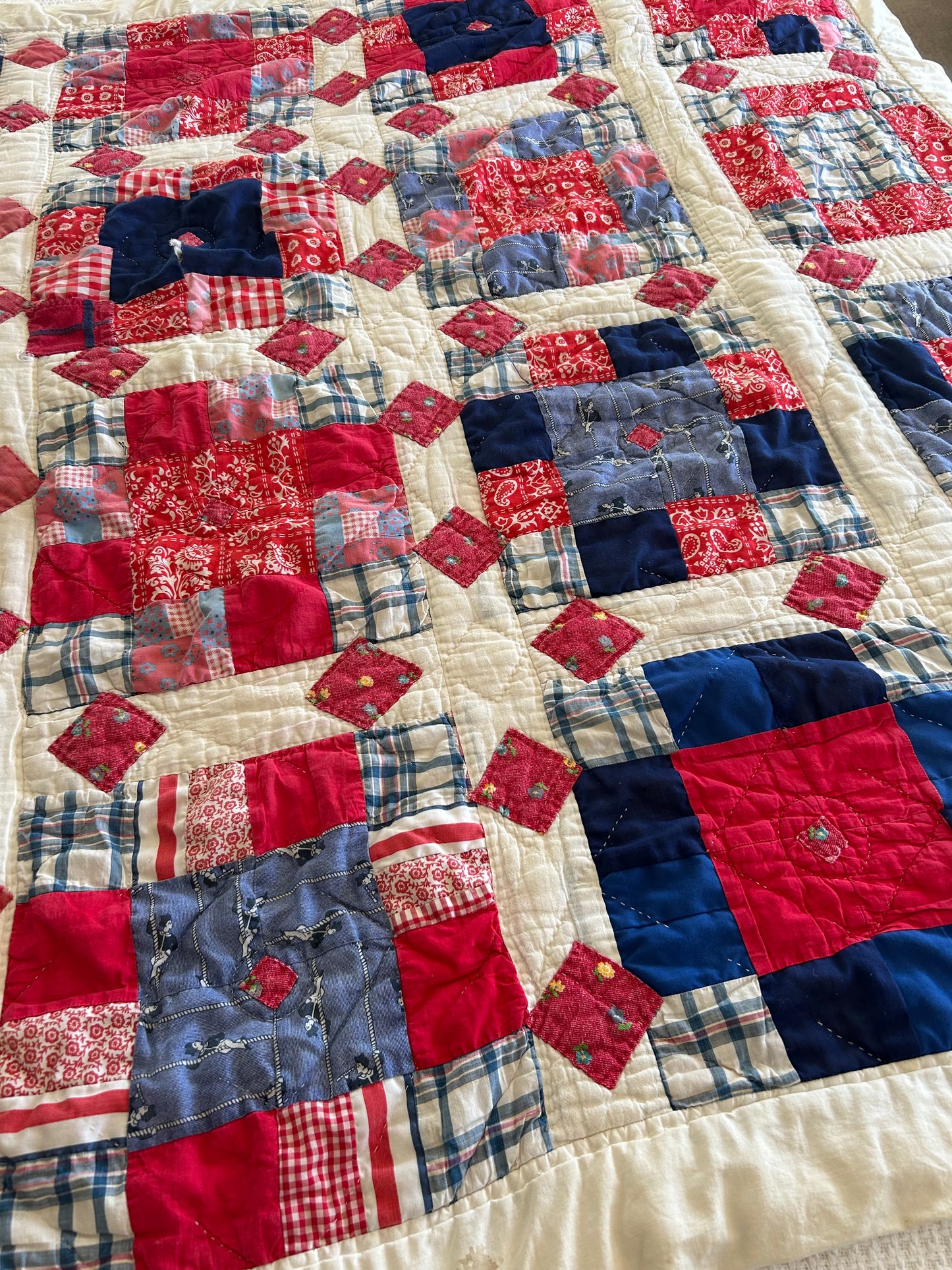 Patriotic Picnic Patchwork Quilt