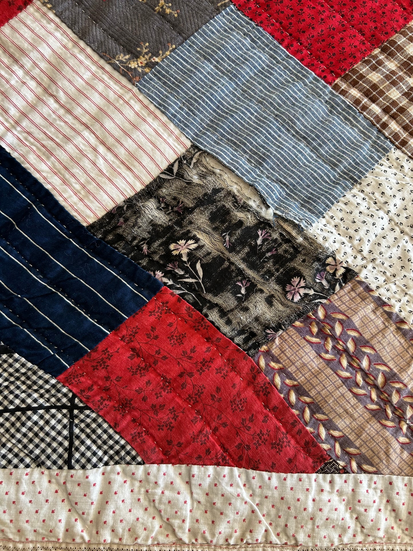 Antique Patchwork Quilt | Late 1800s