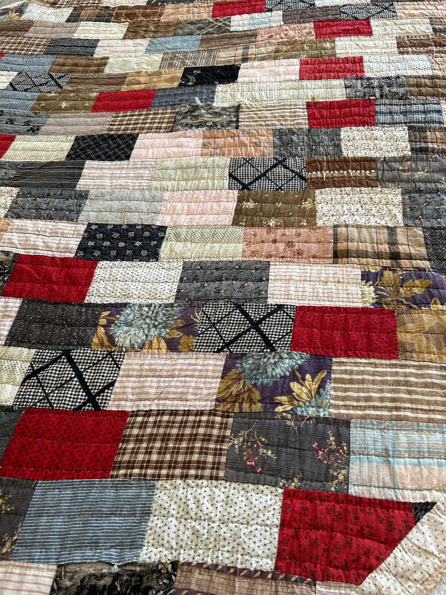 Antique Patchwork Quilt | Late 1800s