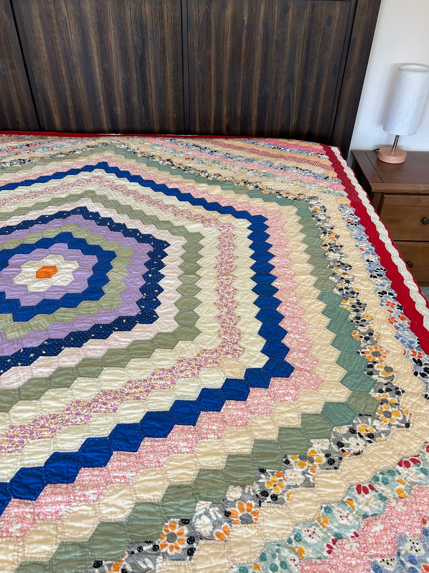 Feedsack Around The World Quilt