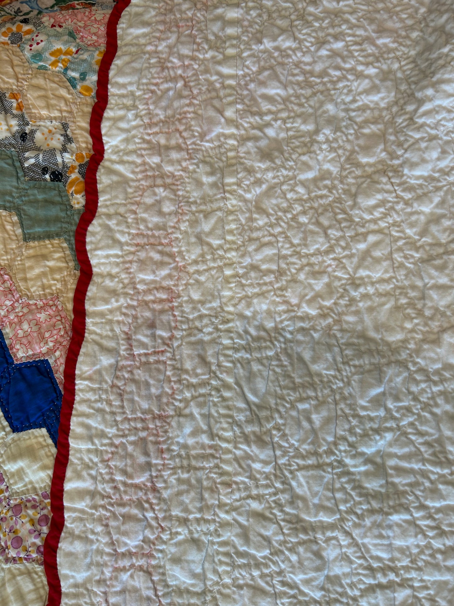 Feedsack Around The World Quilt