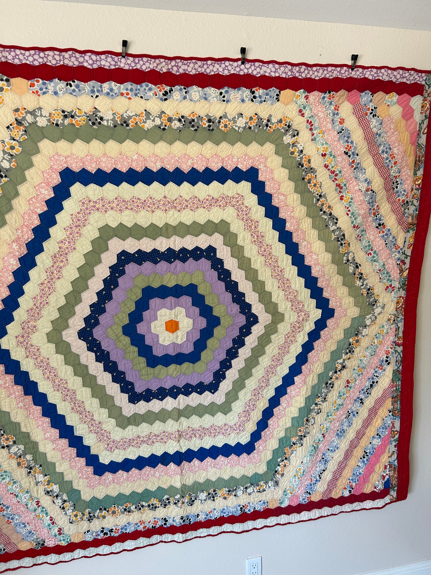 Feedsack Around The World Quilt