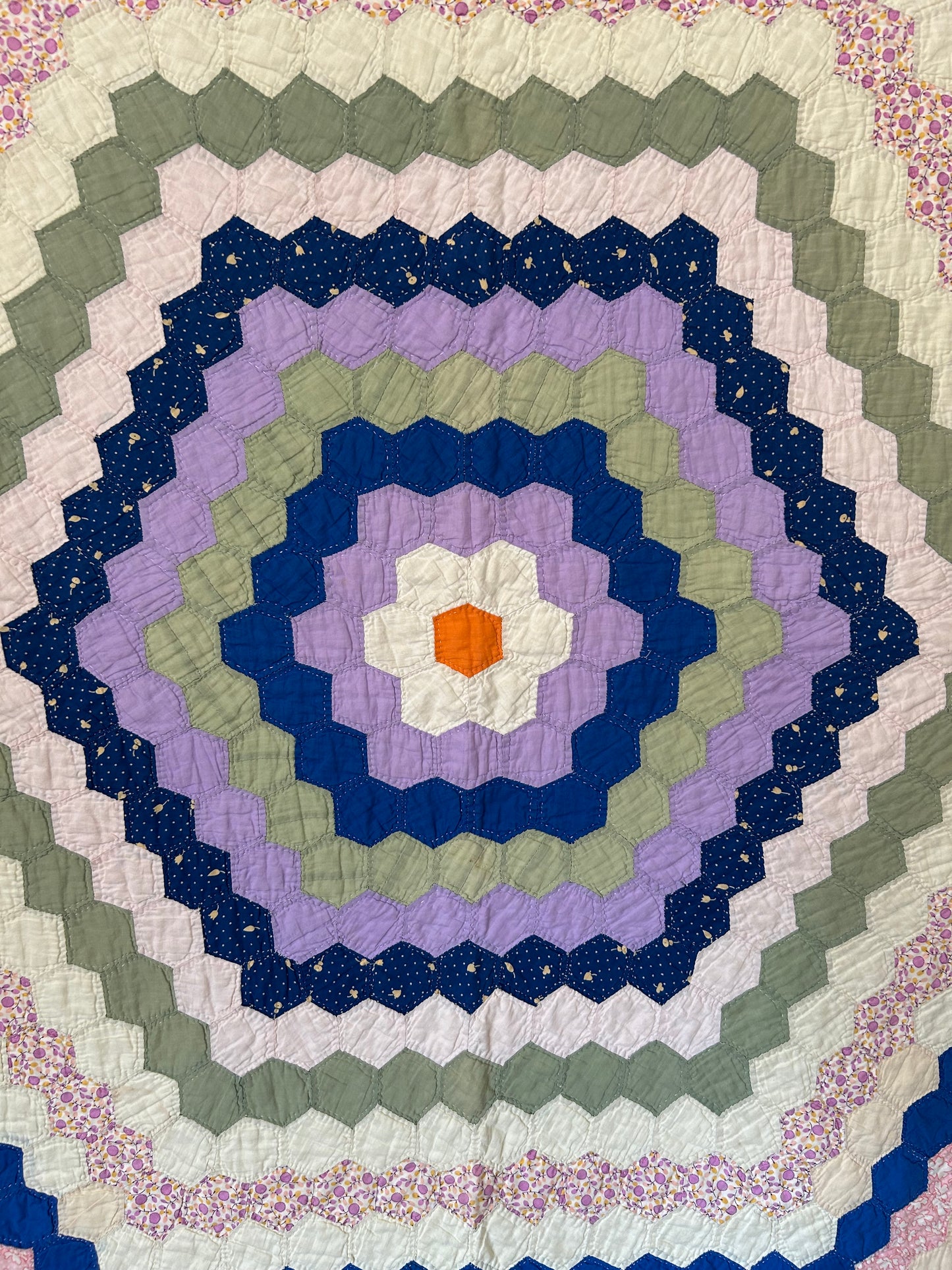 Feedsack Around The World Quilt
