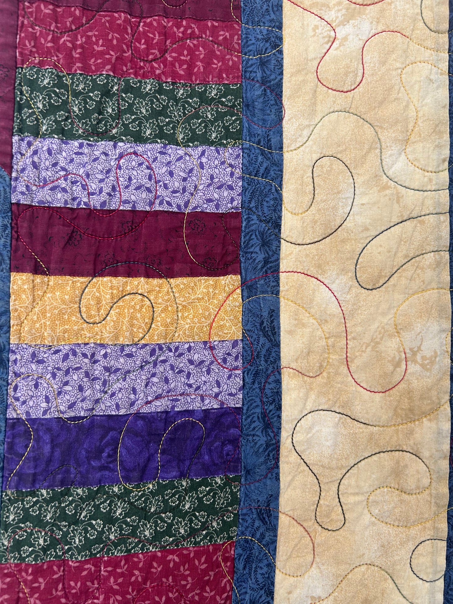 Vintage Flying Geese Quilt | 1990s