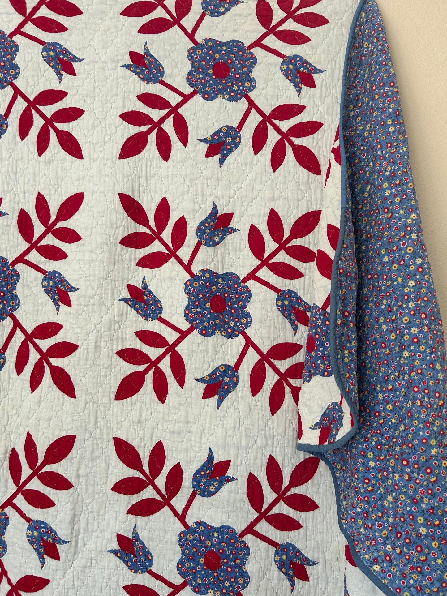 Darling Whig Rose Quilt | 1970s