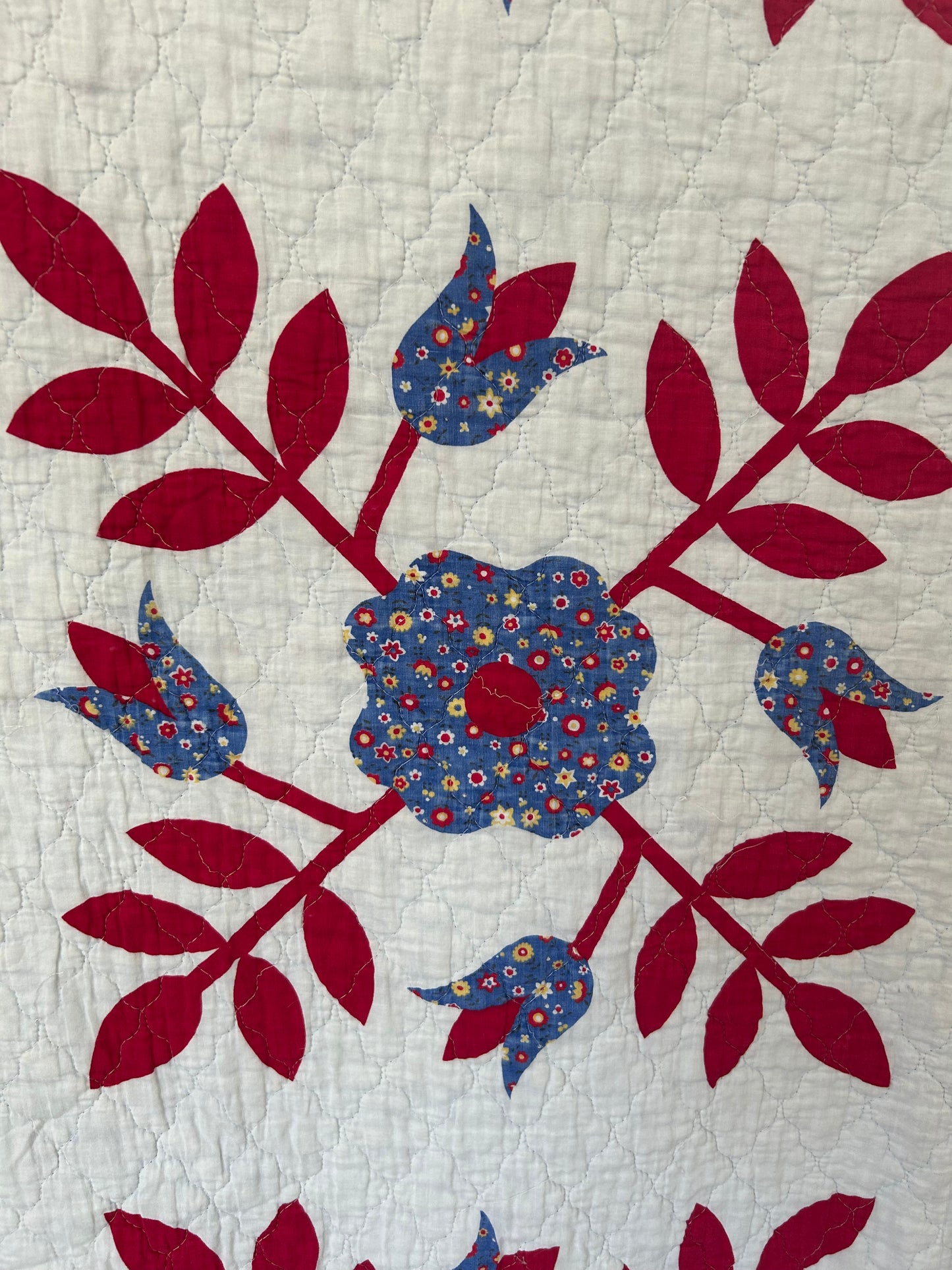 Darling Whig Rose Quilt | 1970s