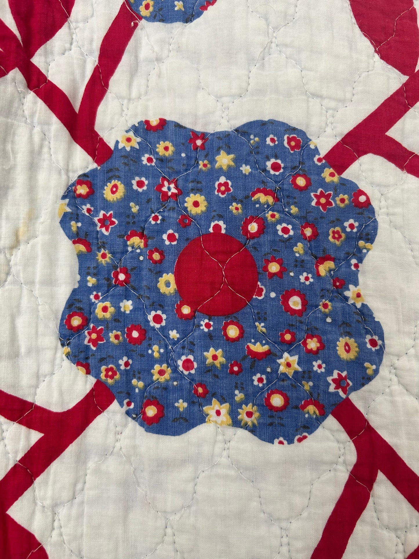 Darling Whig Rose Quilt | 1970s