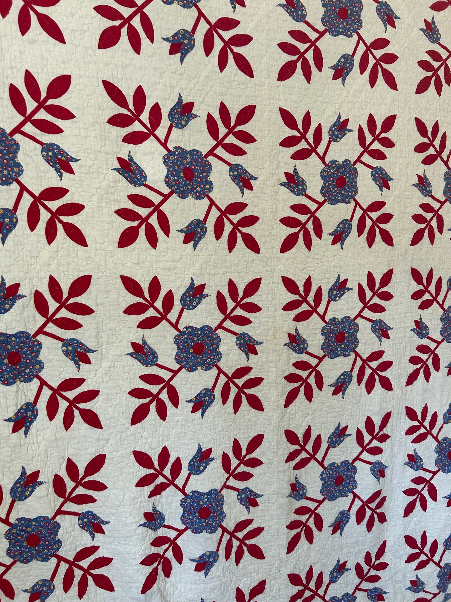 Darling Whig Rose Quilt | 1970s