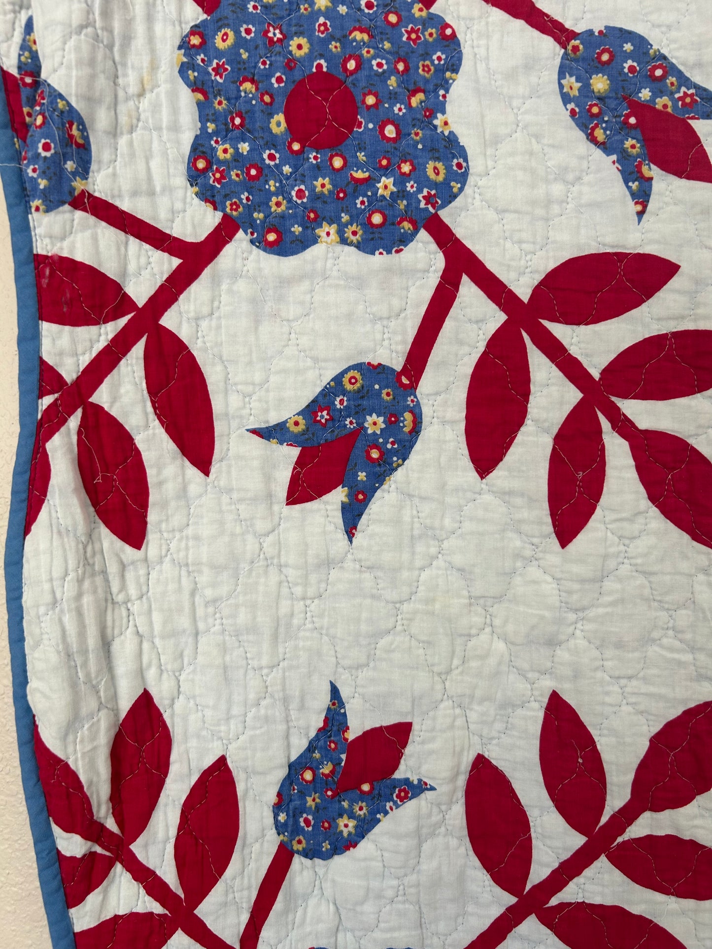 Darling Whig Rose Quilt | 1970s