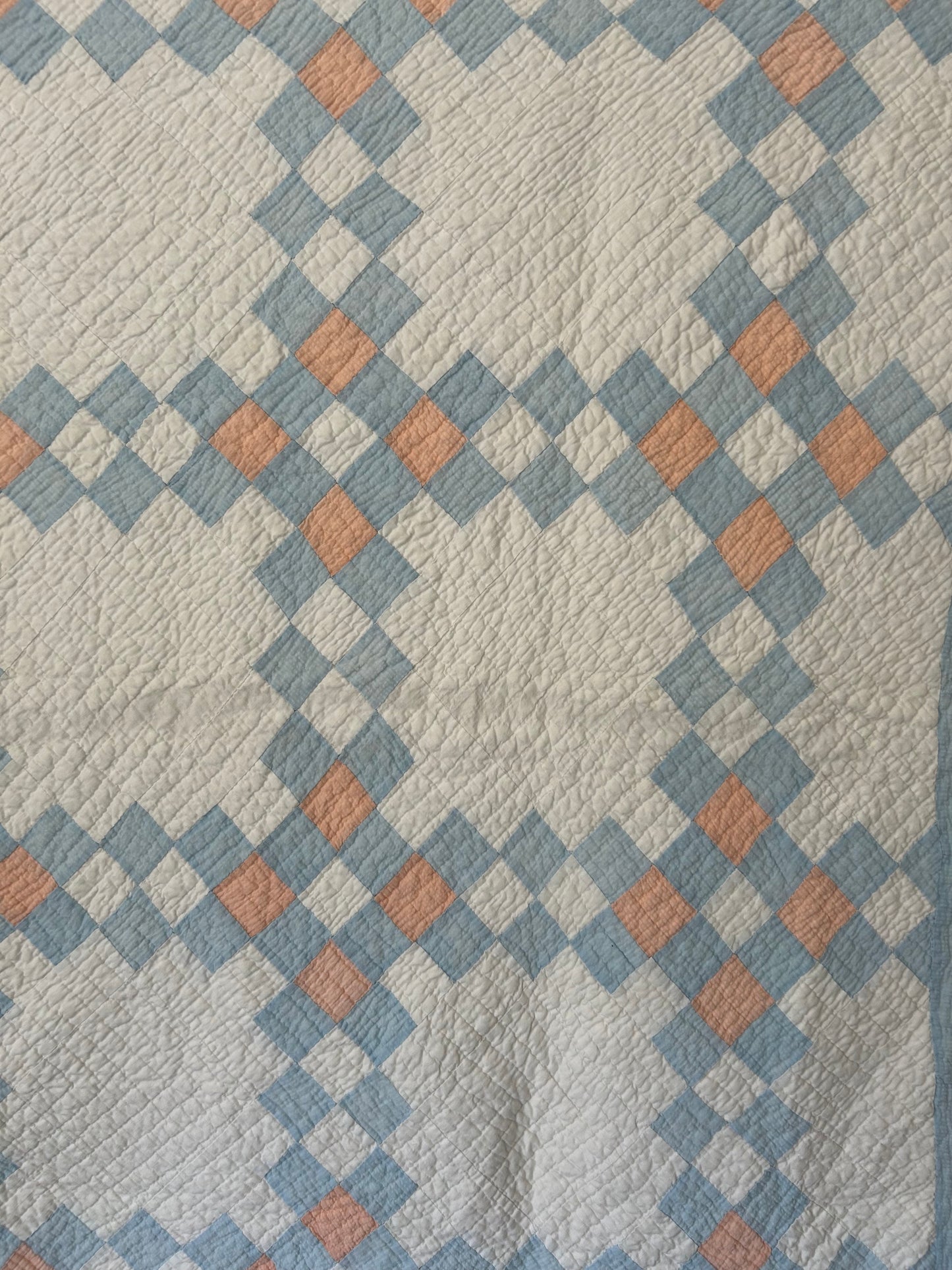 Pastel Double Irish Chain Quilt