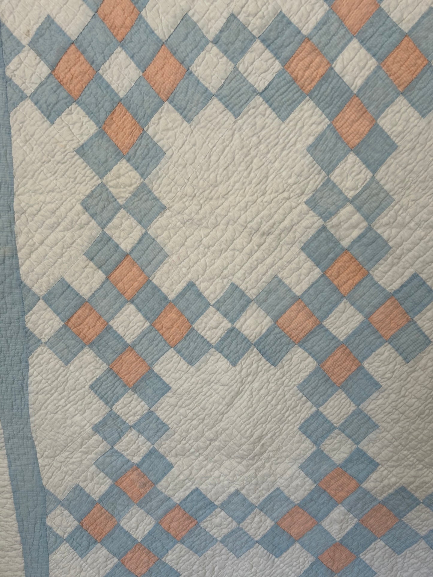 Pastel Double Irish Chain Quilt