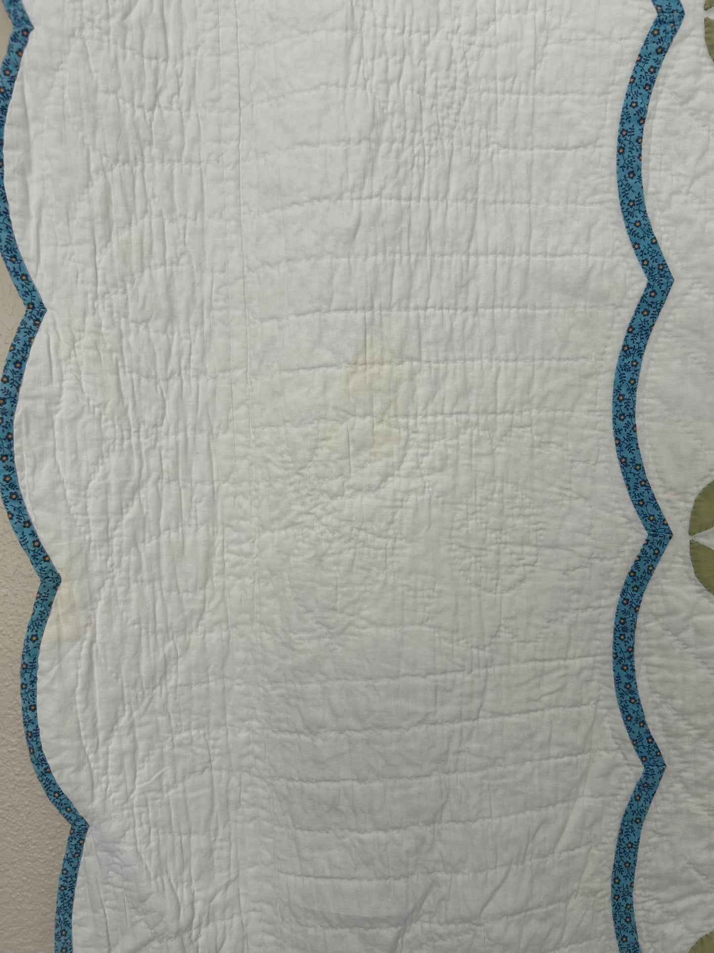 Blue Tree of Life Appliqué Quilt