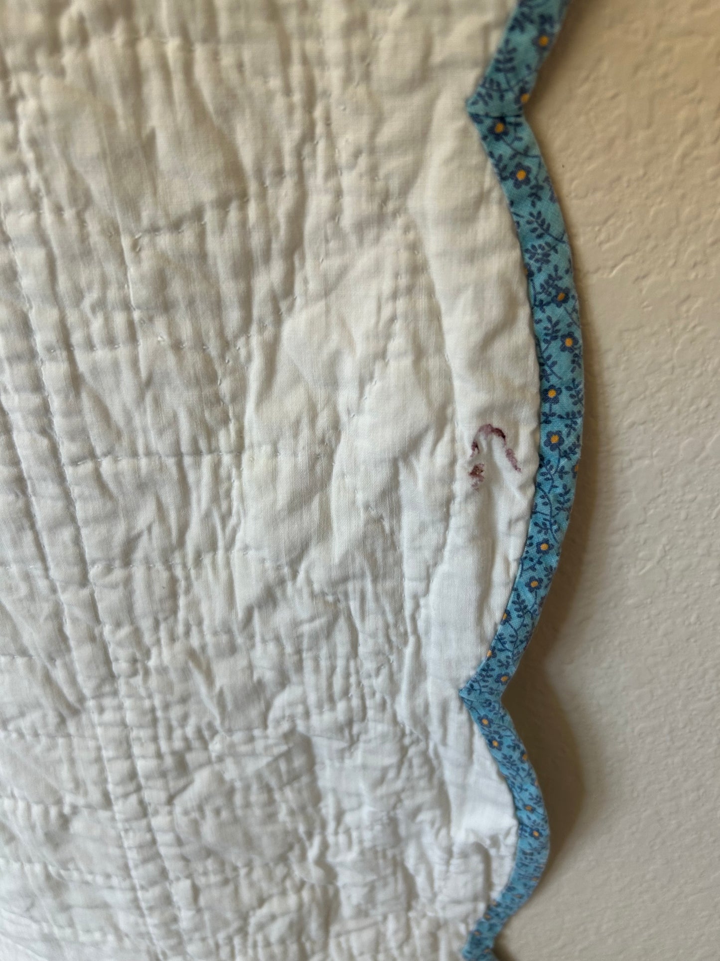 Blue Tree of Life Appliqué Quilt