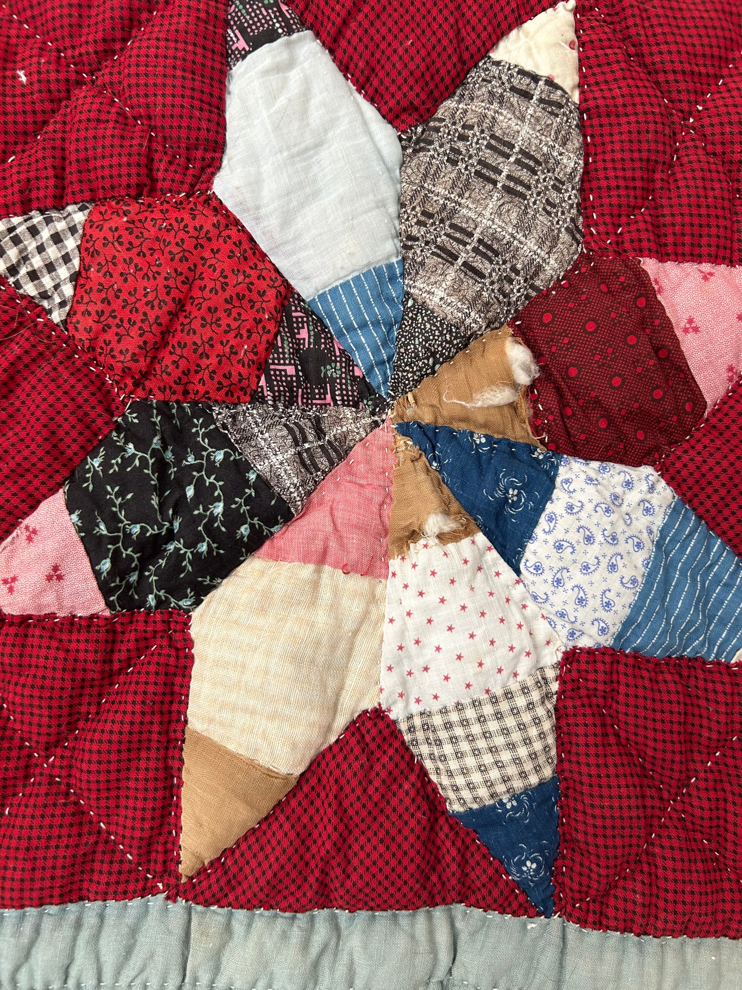 Antique Lemoyne Star Quilt | Early 1900s