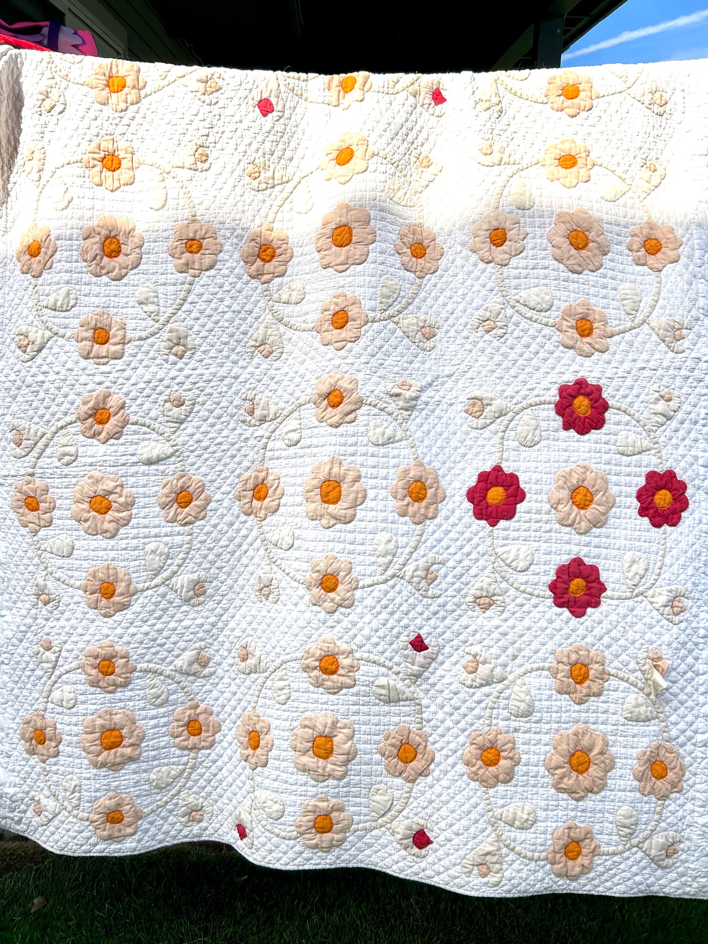 Appliqué Floral Quilt | Early 1900s