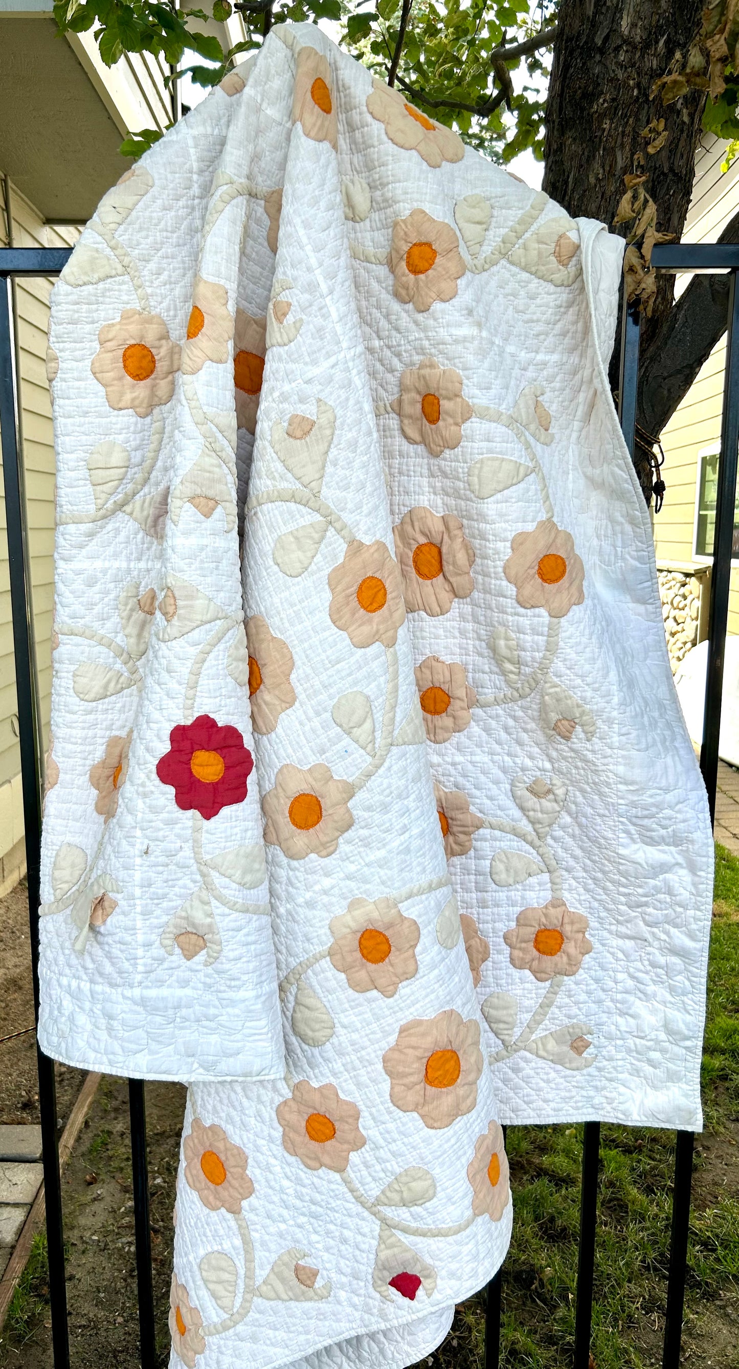 Appliqué Floral Quilt | Early 1900s