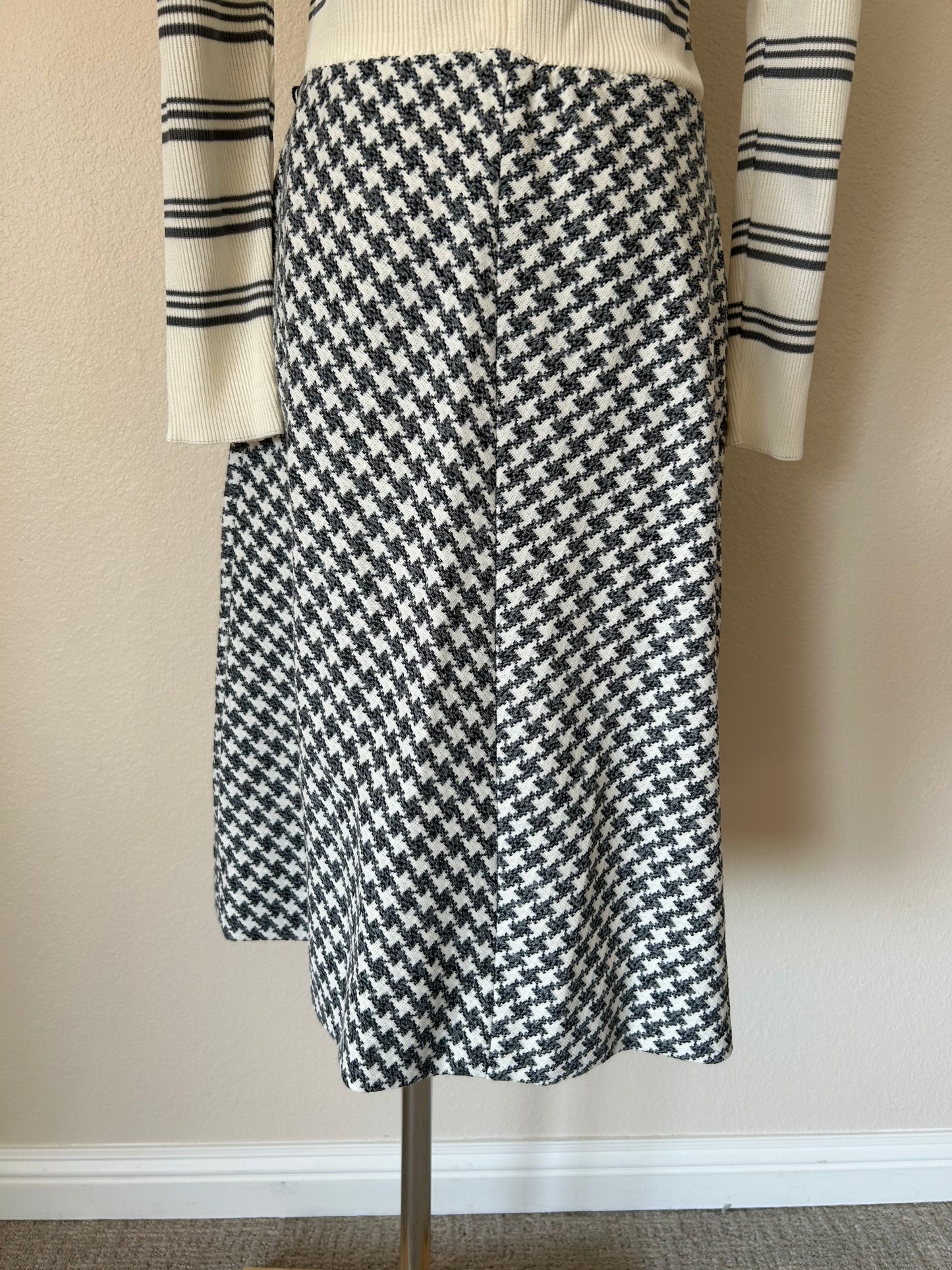 Vintage Dalton Houndstooth Dress | S/M | 1970s