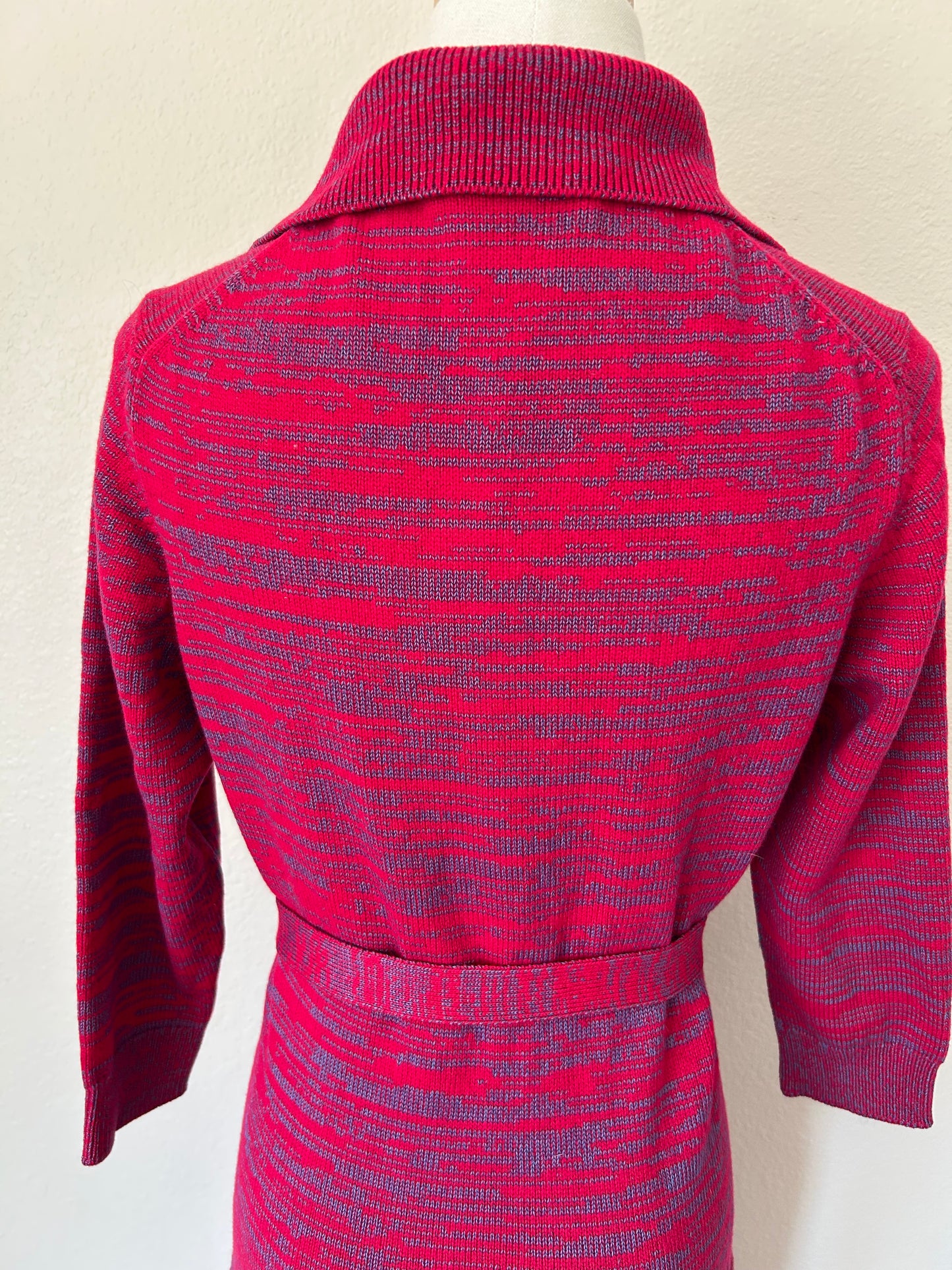 Pink & Blue Sweater Dress | M | 1990s