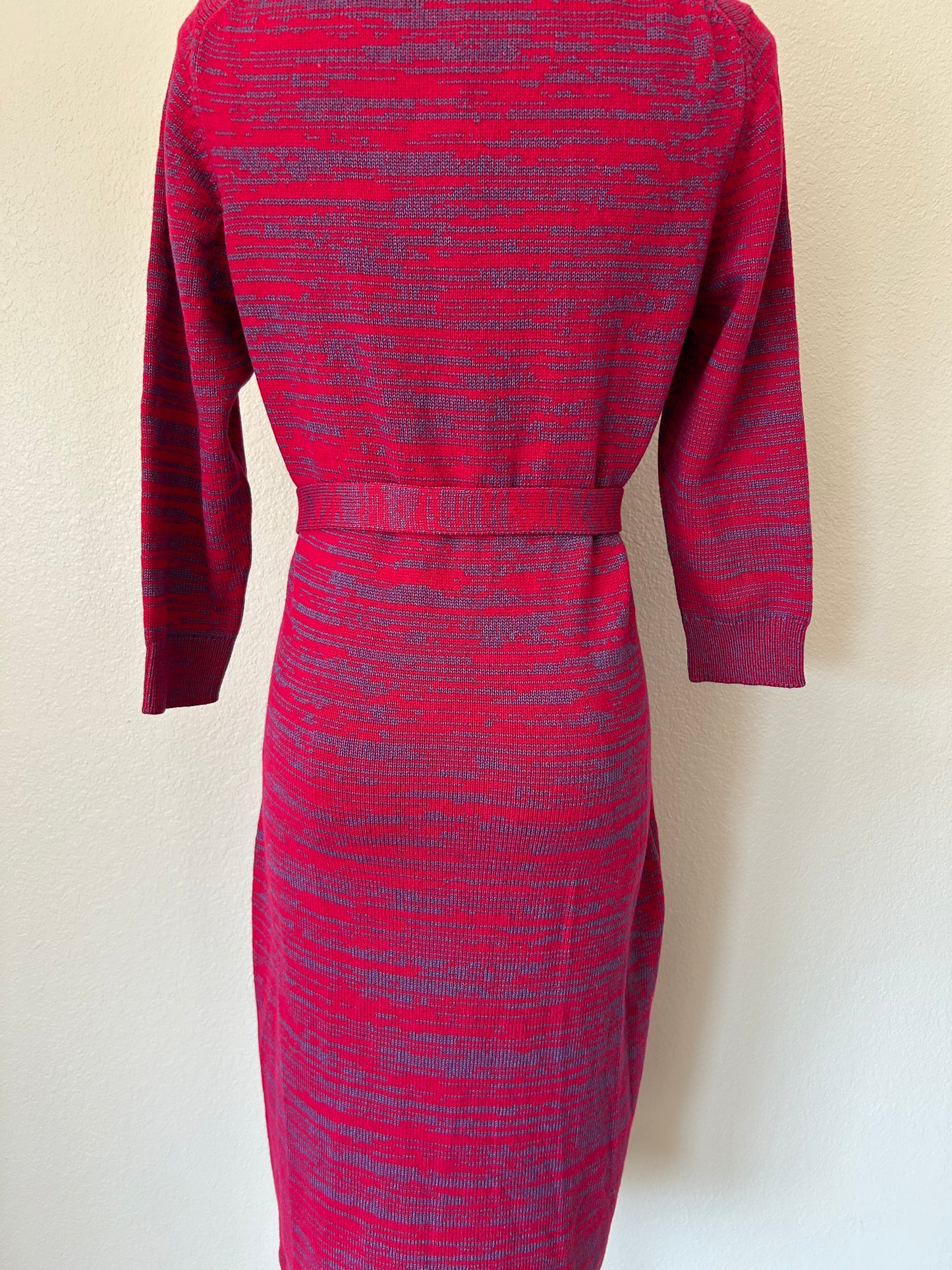 Pink & Blue Sweater Dress | M | 1990s