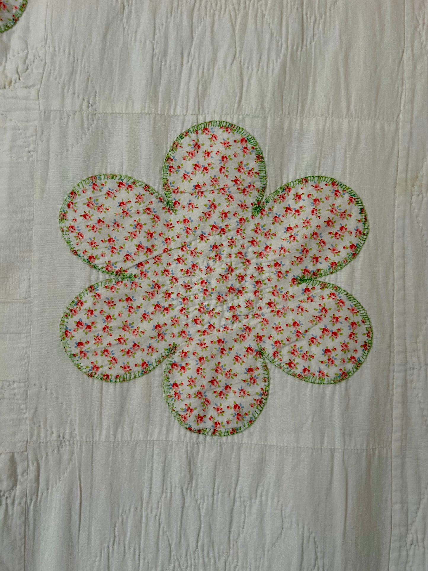 Twin Floral Quilt Set | 1990s