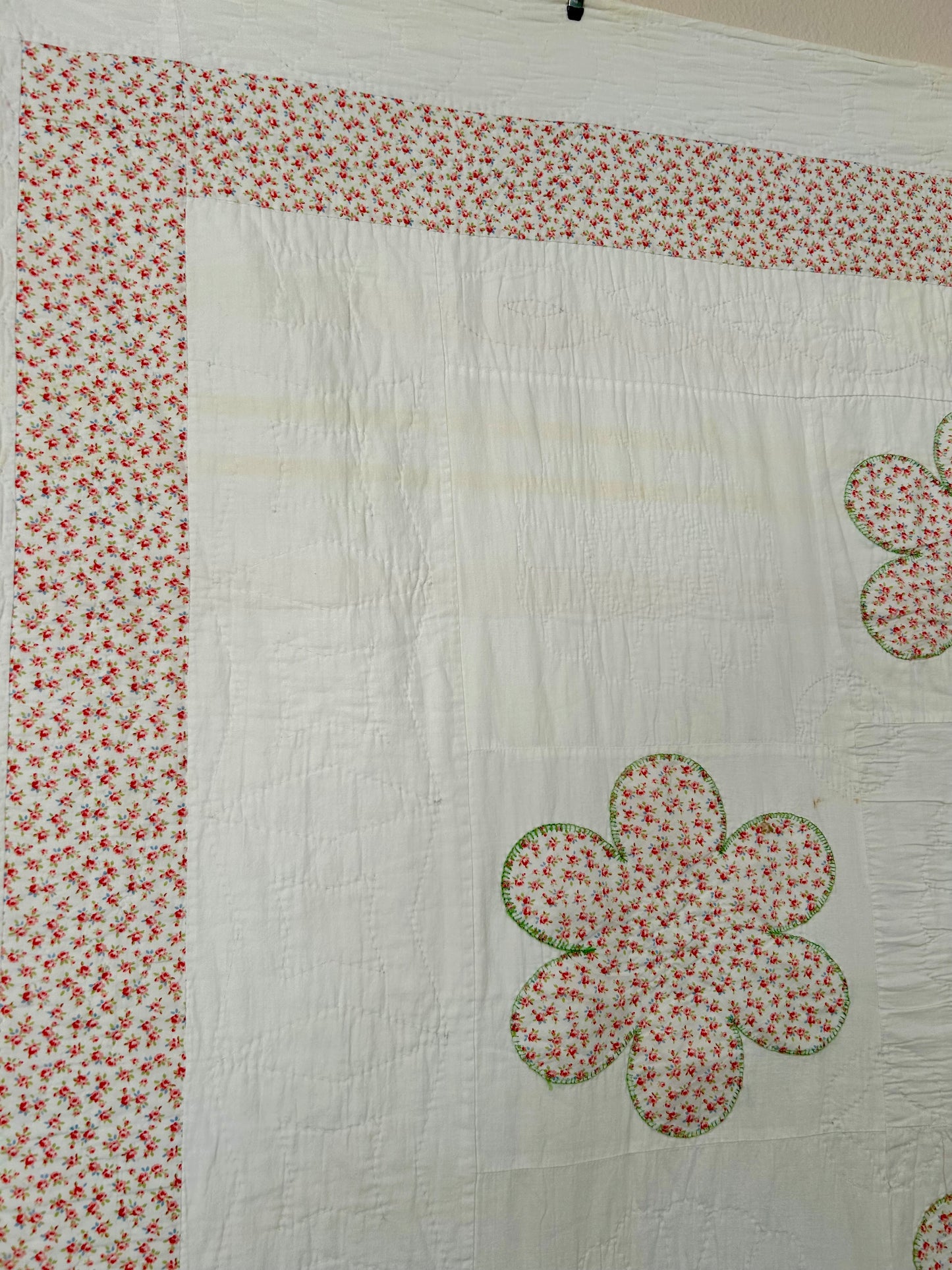 Twin Floral Quilt Set | 1990s