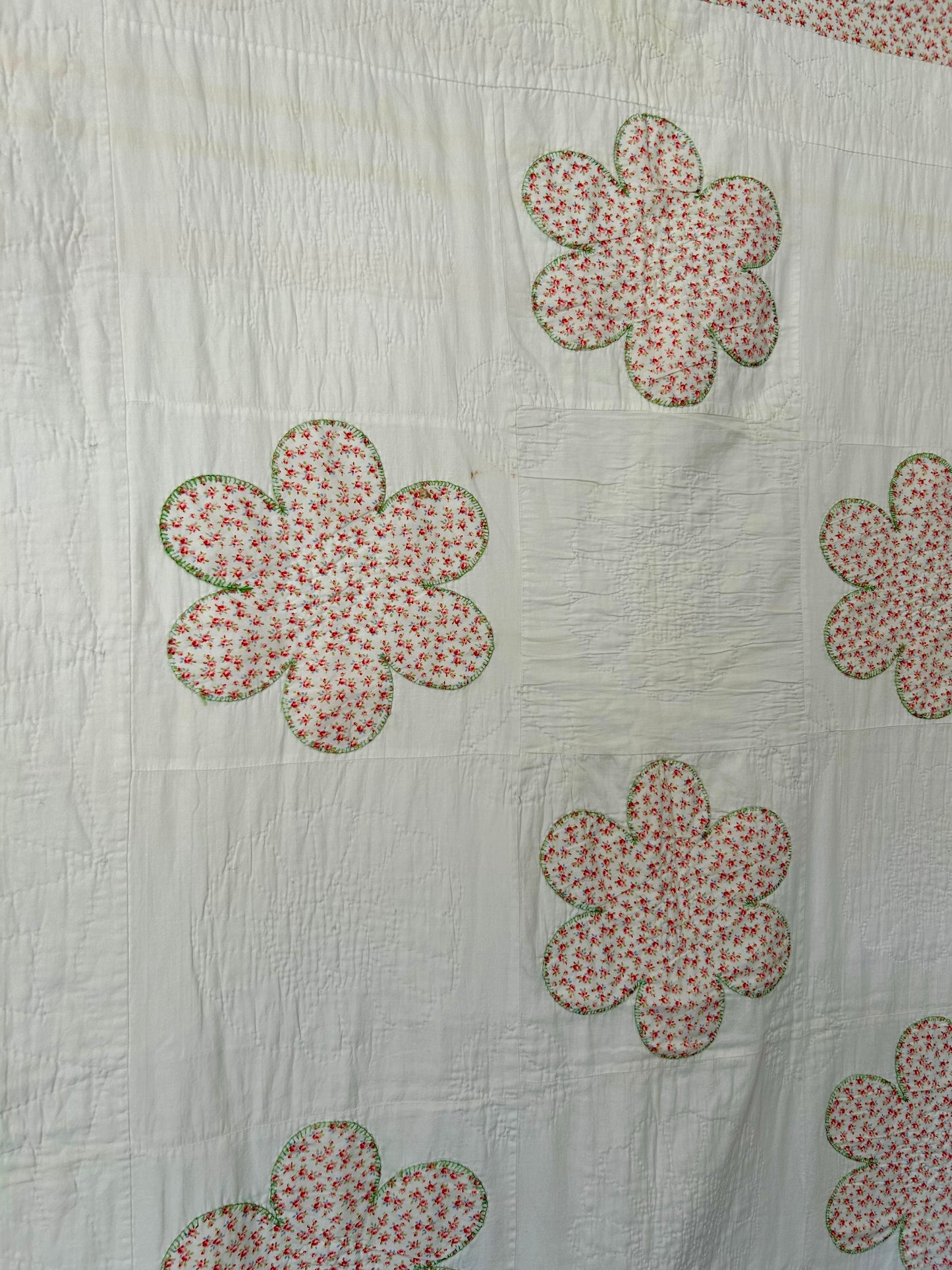 Twin Floral Quilt Set | 1990s