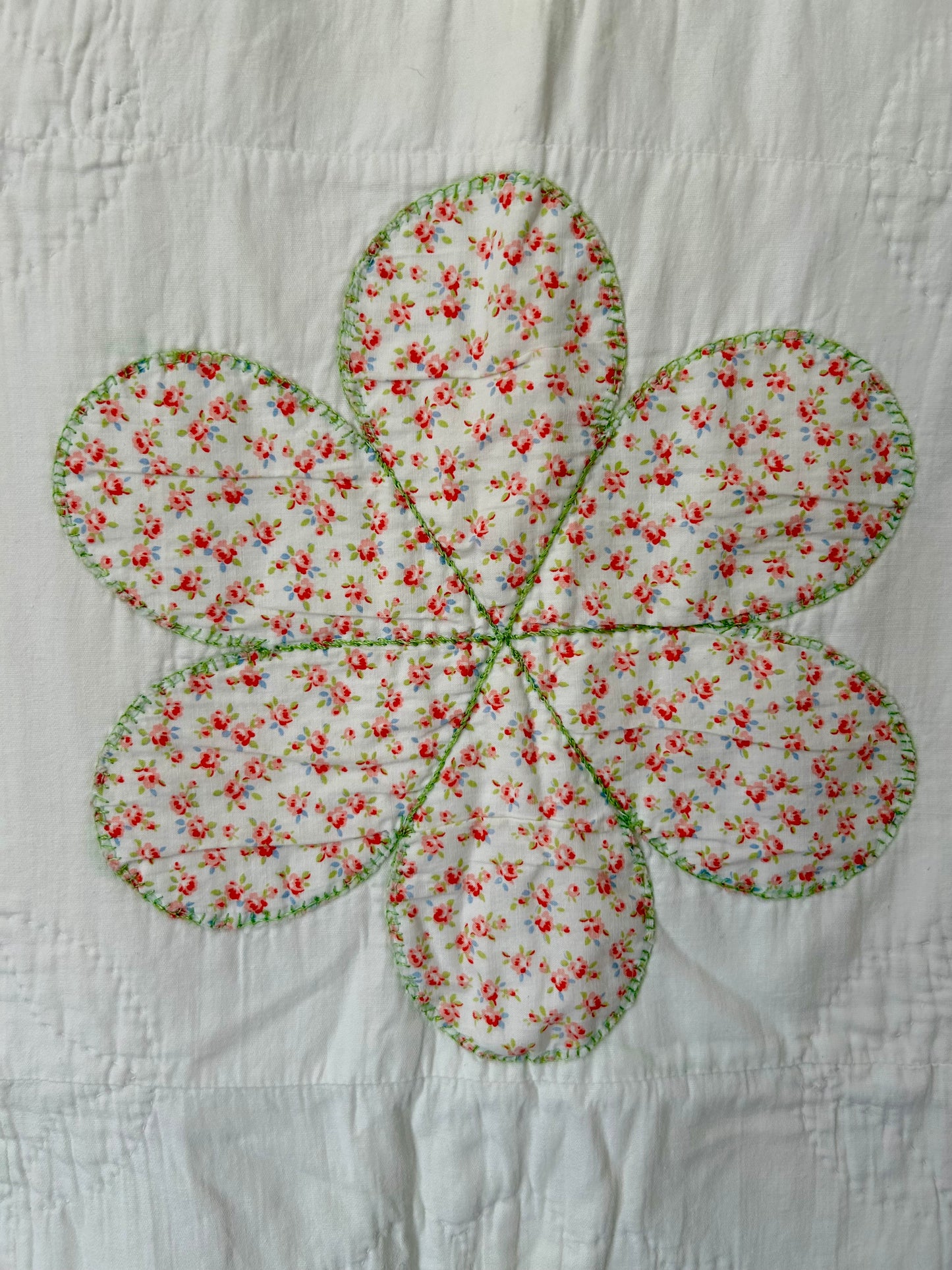 Twin Floral Quilt Set | 1990s