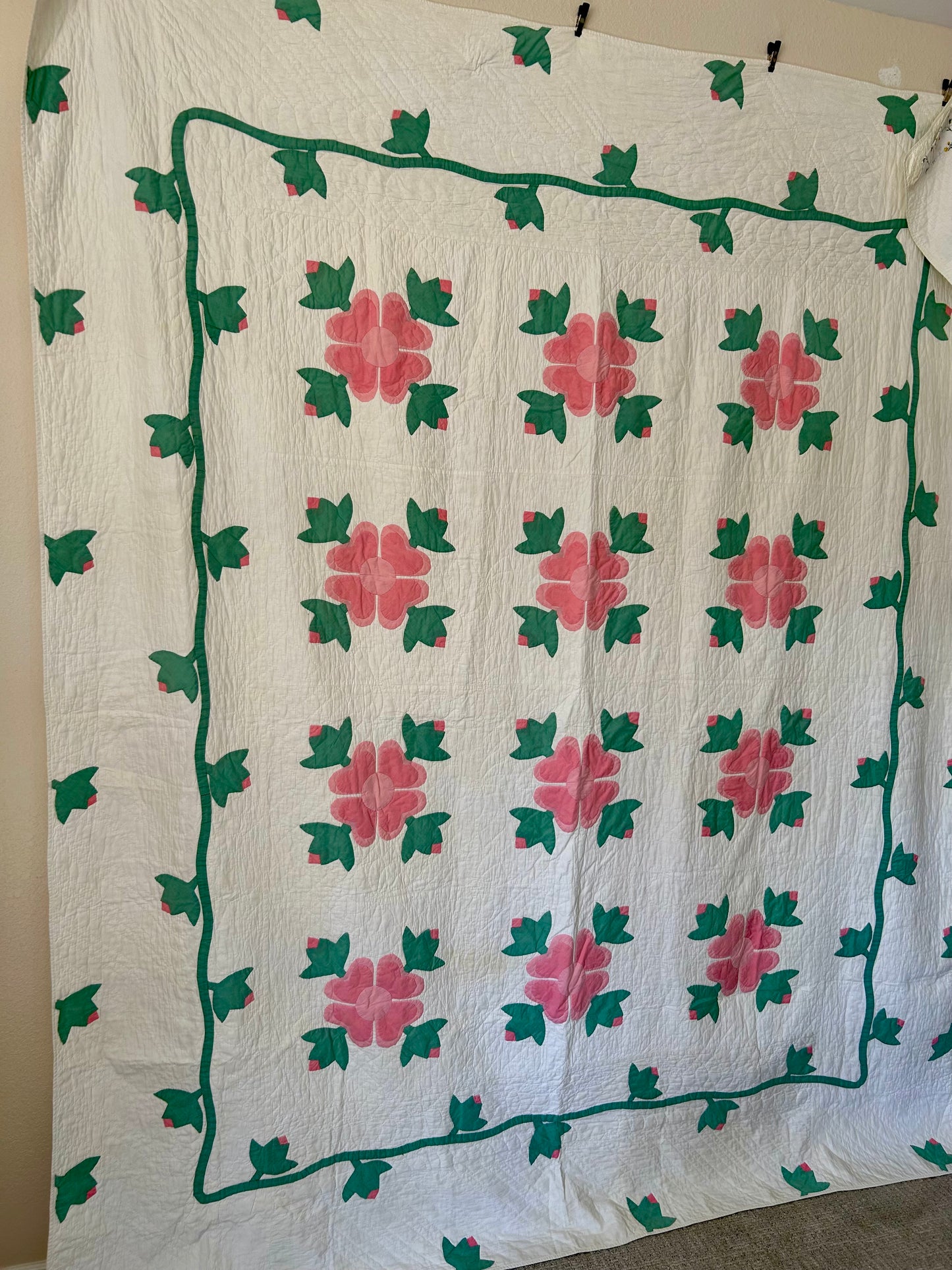 Pink Rose of Sharon Quilt | 1924