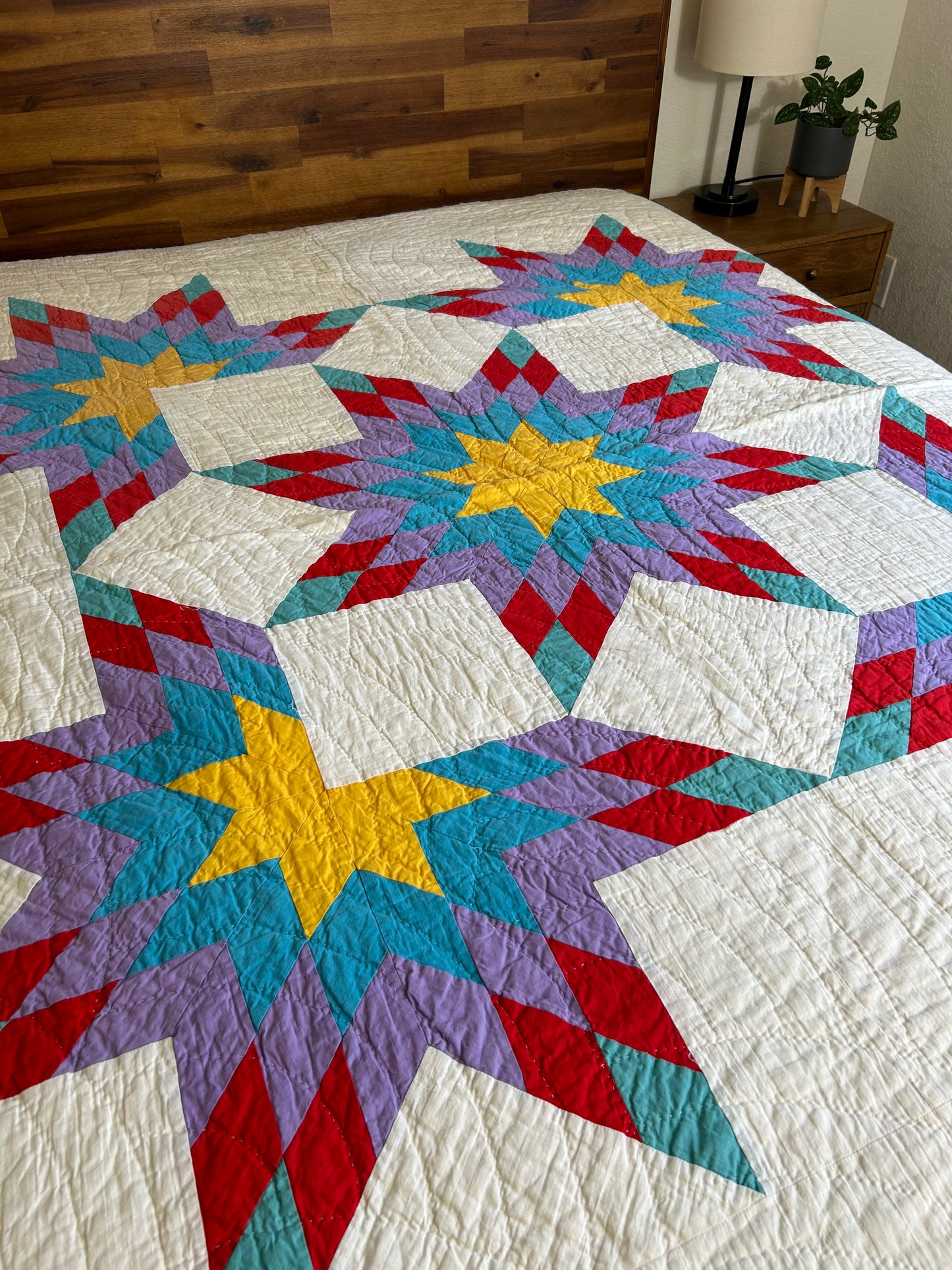Native Broken Star Quilt | 1950s