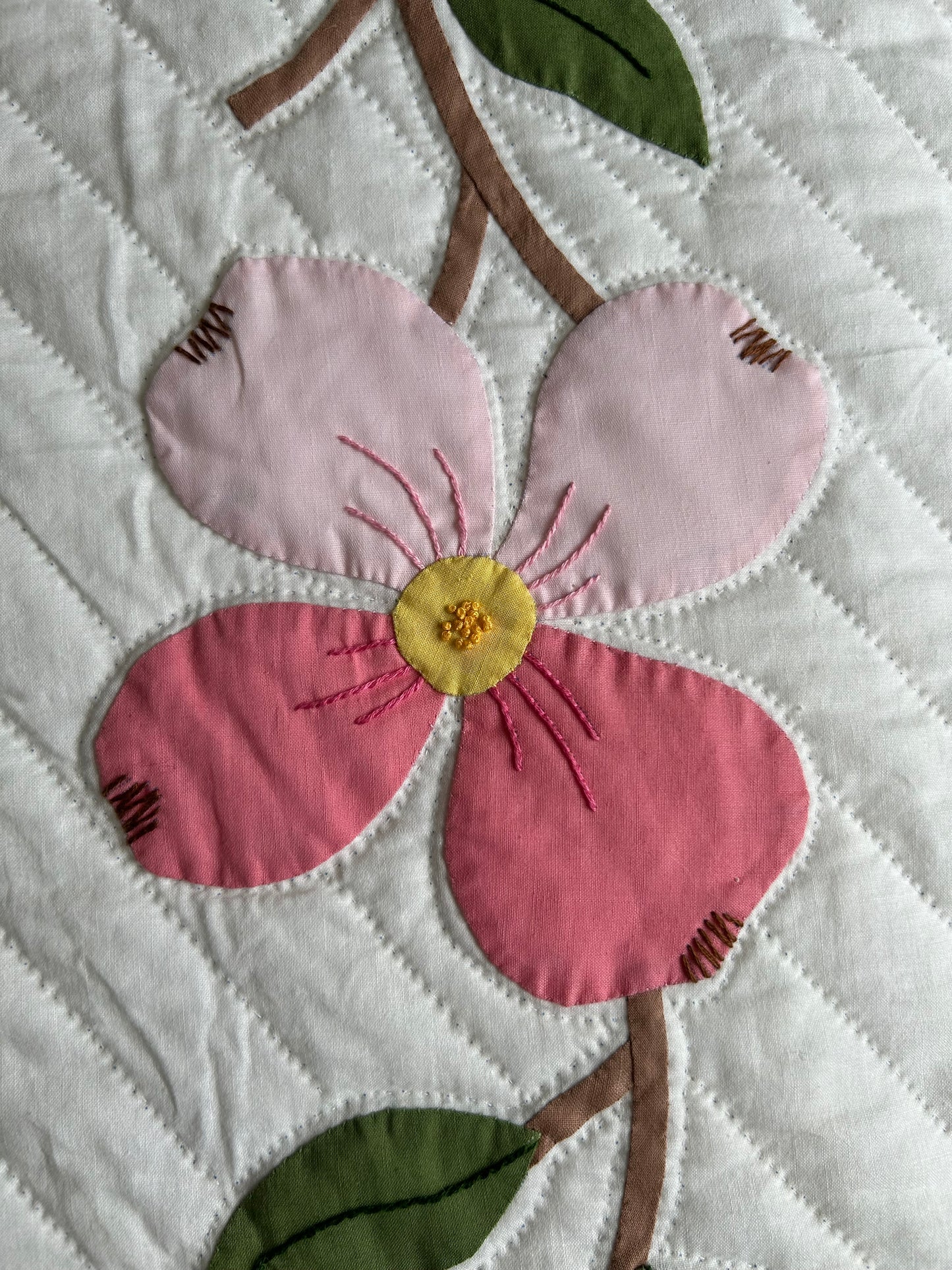 Dogwood Applique Quilt | 1930s
