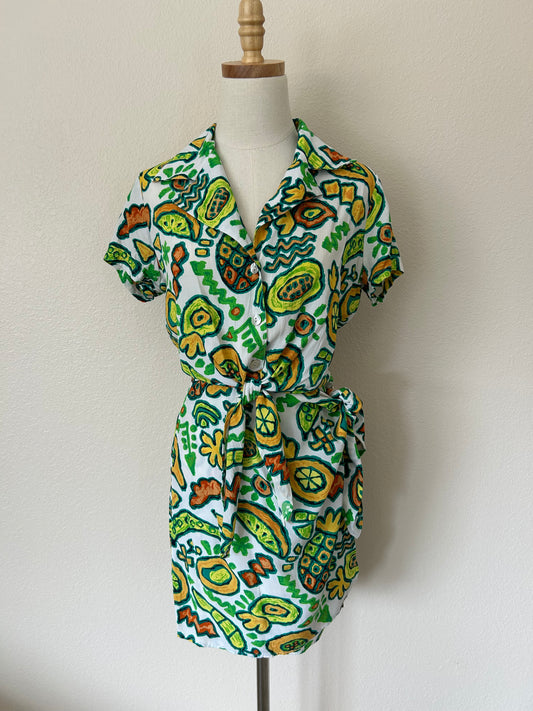 90s Fruit Print Two-Piece Set