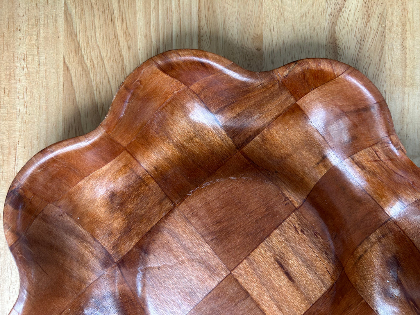 Wooden Petal Bowl | Mid-Century Modern
