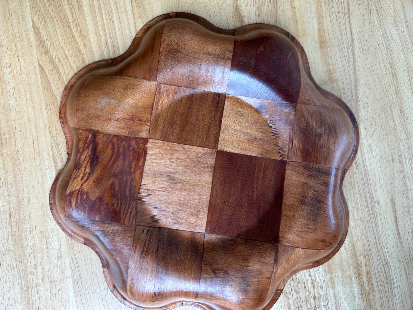 Wooden Petal Bowl | Mid-Century Modern