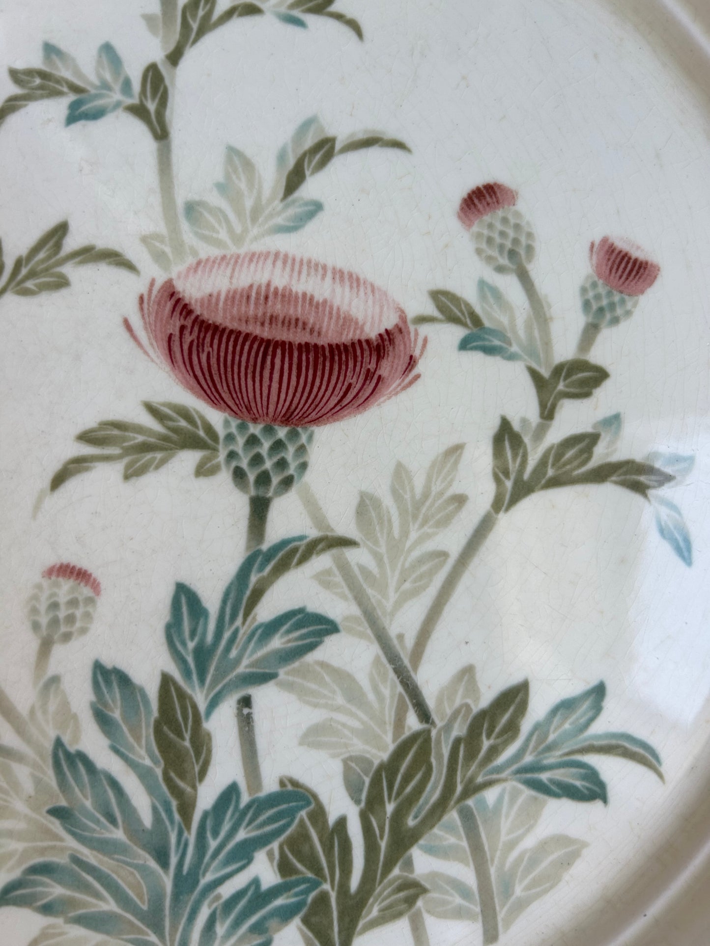 Vintage Keltcraft Thistle Garden Dinner Plate | 1980s