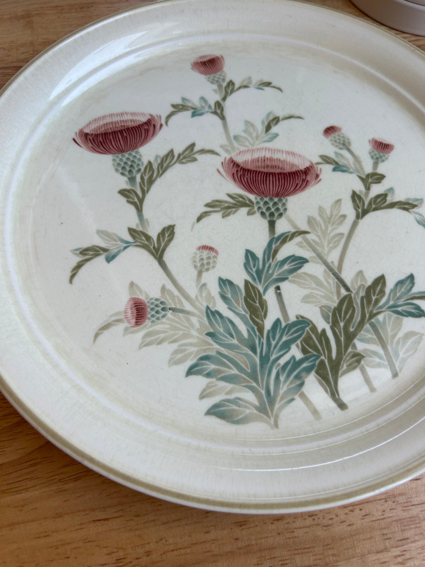 Vintage Keltcraft Thistle Garden Dinner Plate | 1980s