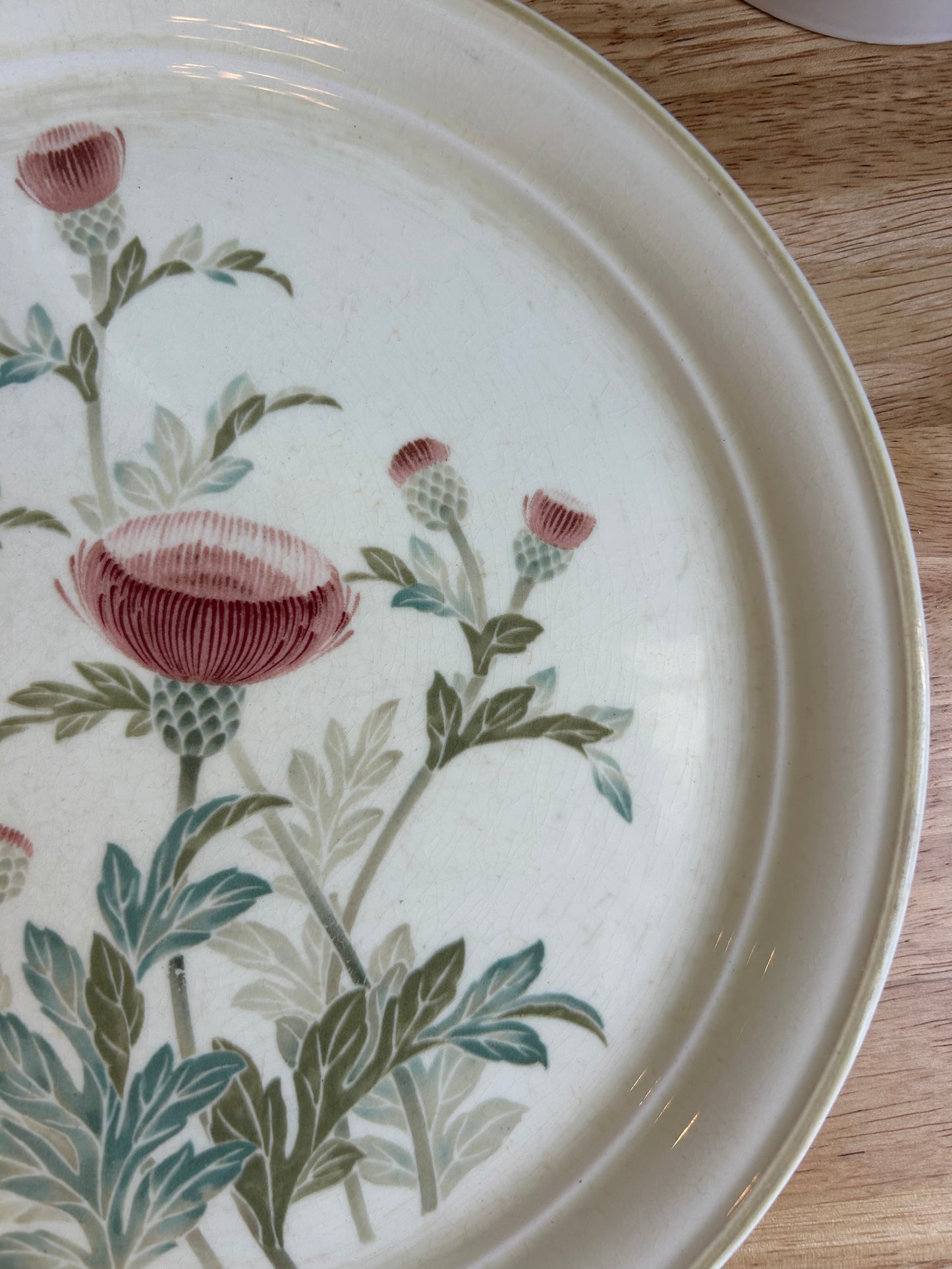 Vintage Keltcraft Thistle Garden Dinner Plate | 1980s