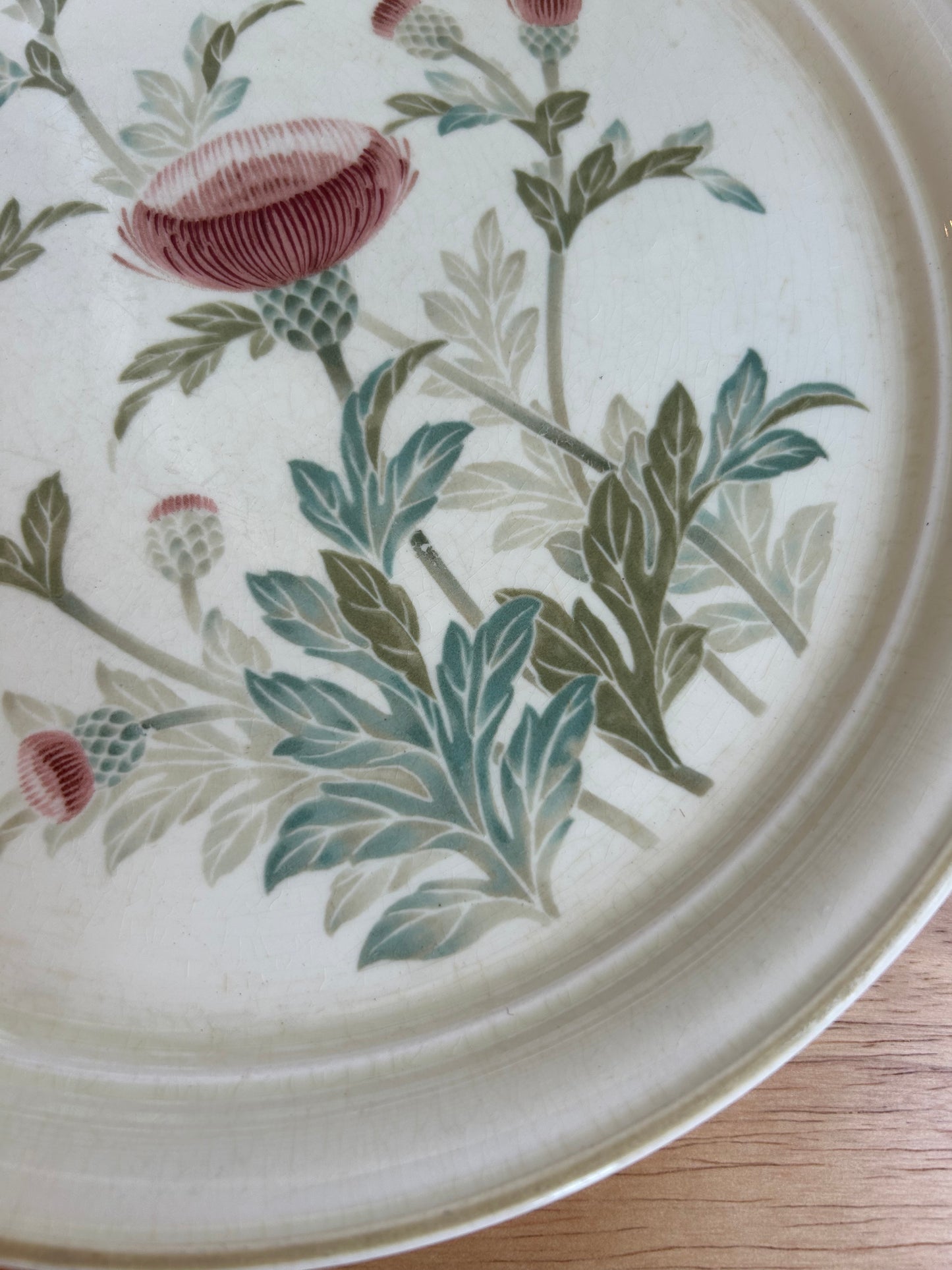 Vintage Keltcraft Thistle Garden Dinner Plate | 1980s