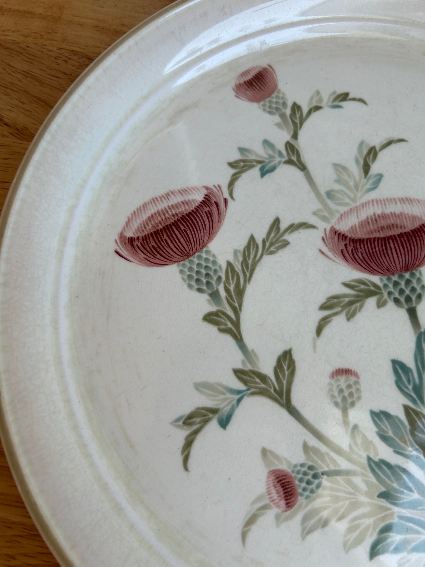 Vintage Keltcraft Thistle Garden Dinner Plate | 1980s